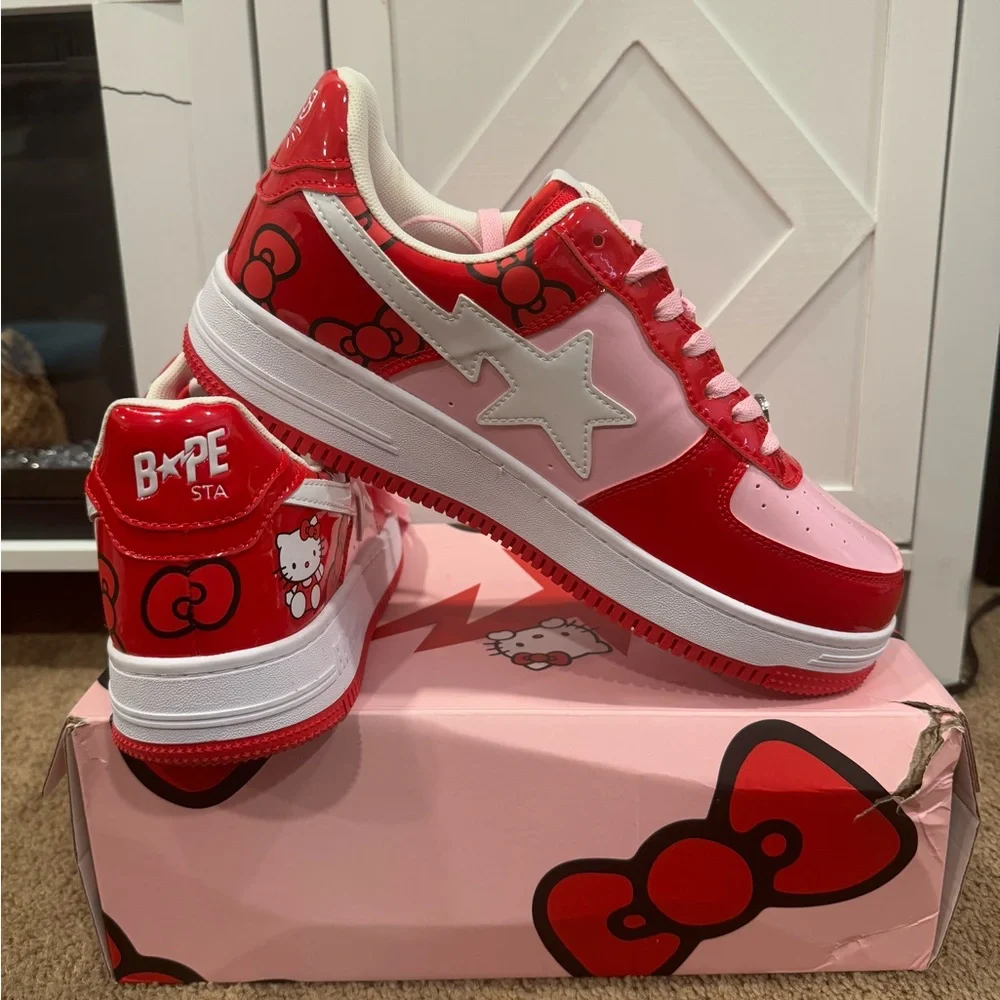 Bape | Shoes | Rare Custom Hello Kitty Bapesta Sneakers Like New